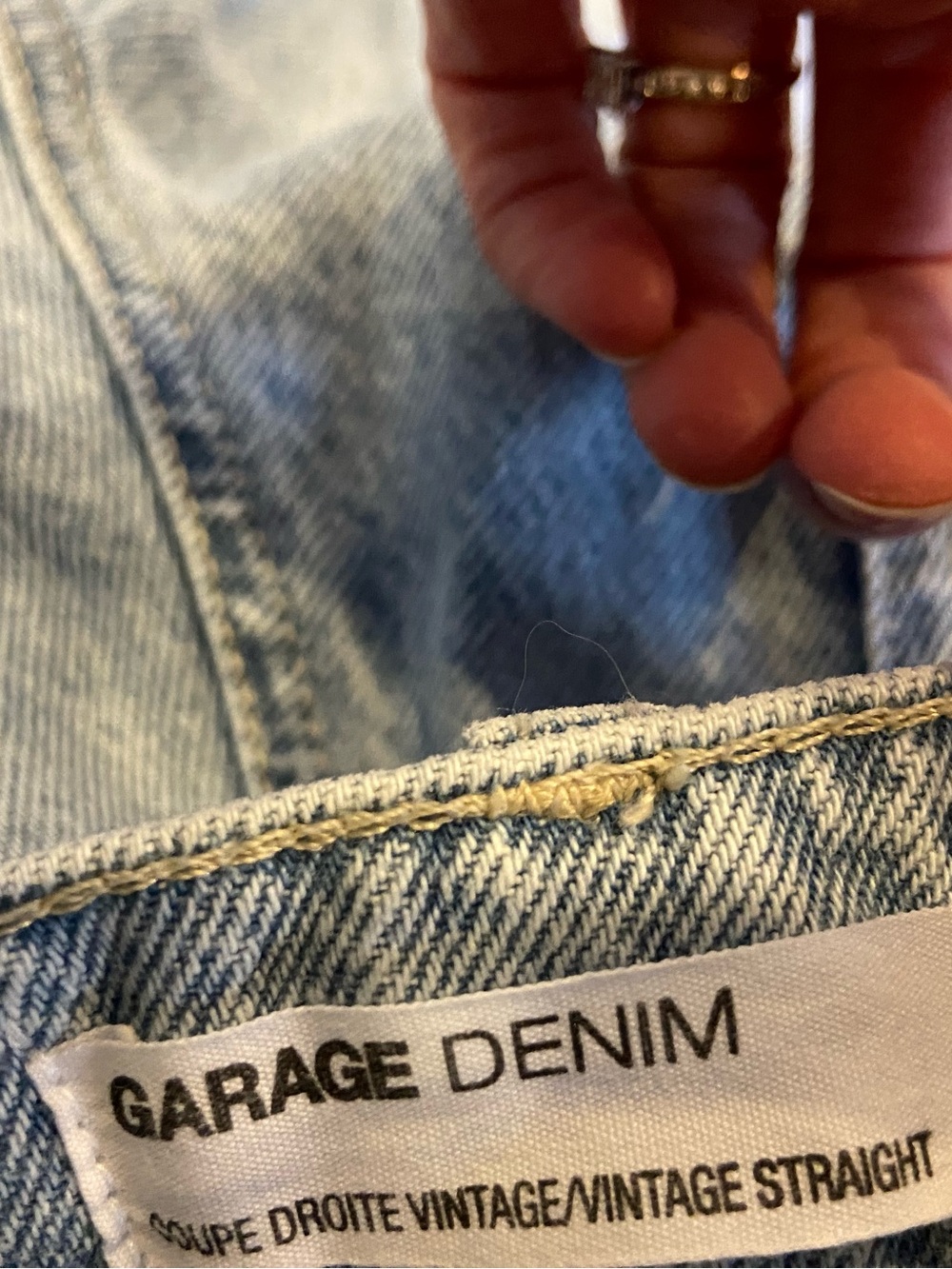 High-Rise Light Blue Distressed Wide-Leg Jeans - Women - Picture 8 of 8
